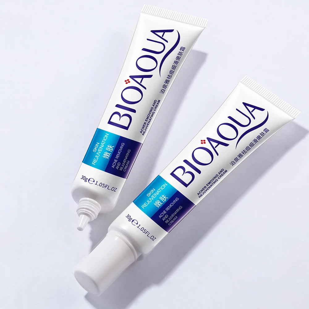 🌿 CREMA ANTI-ACNÉ Y ESPINILLAS BIOAQUA 🌿 🌸 Tu Aliada para una Piel sin Imperfecciones 🌸